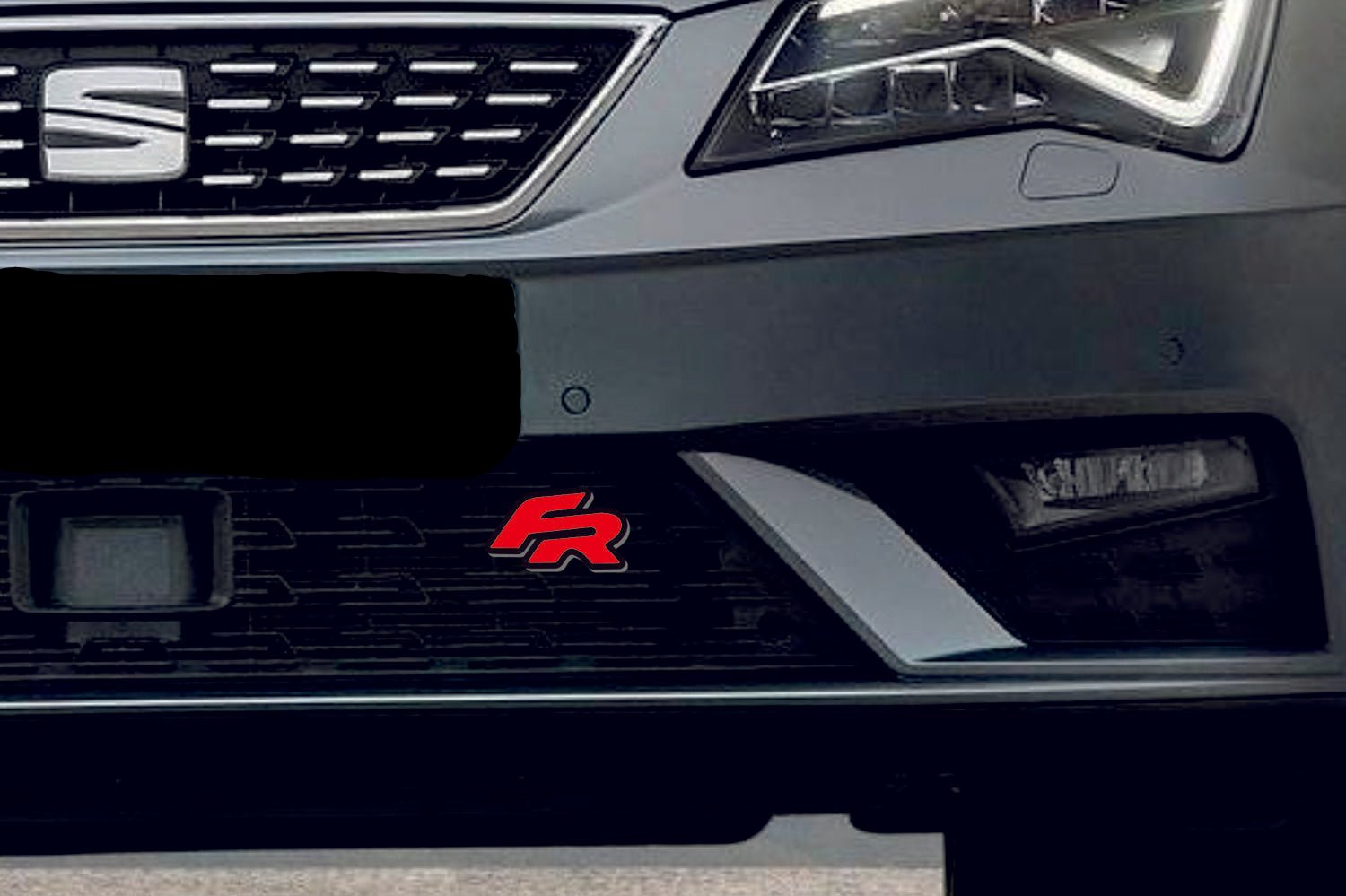 Seat radiator grille emblem with FR logo Seat emblems decoinfabric