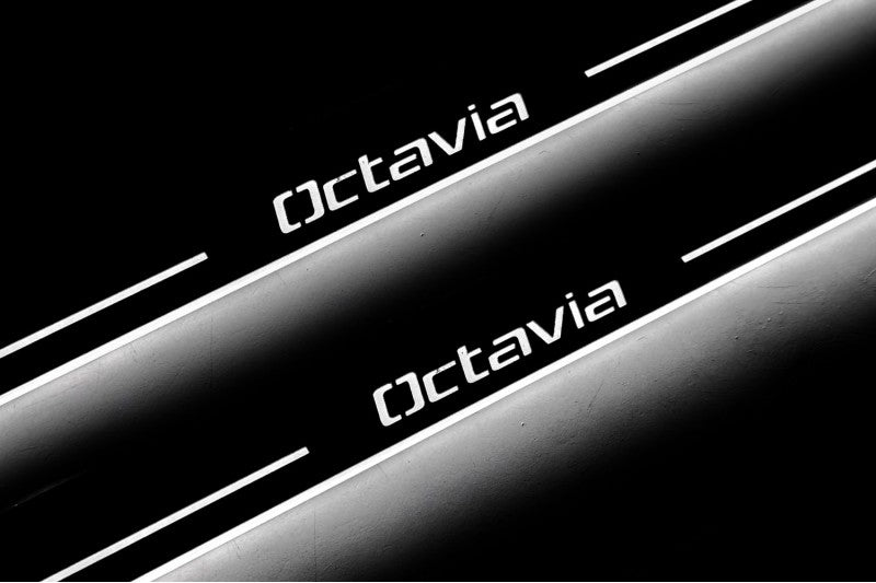 Skoda Octavia II (A5) Car Sill With Logo Octavia - decoinfabric