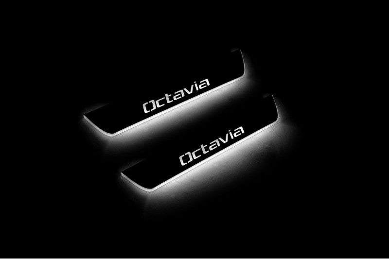 Skoda Octavia II (A5) Car Sill With Logo Octavia - decoinfabric