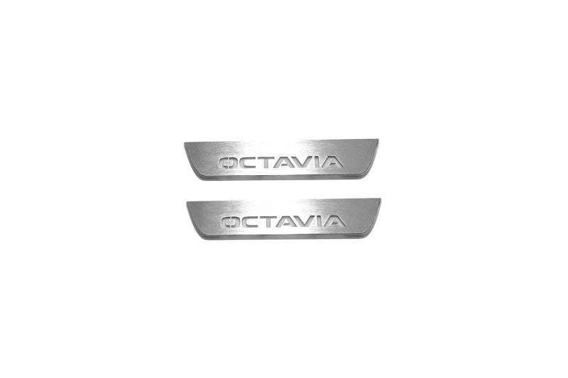 Skoda Octavia III (A7) 2013-2020 Auto Door Sills With Logo Octavia Skoda Led Door Sills opdesign