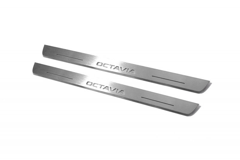 Skoda Octavia III (A7) 2013-2020 Auto Door Sills With Logo Octavia Skoda Led Door Sills opdesign