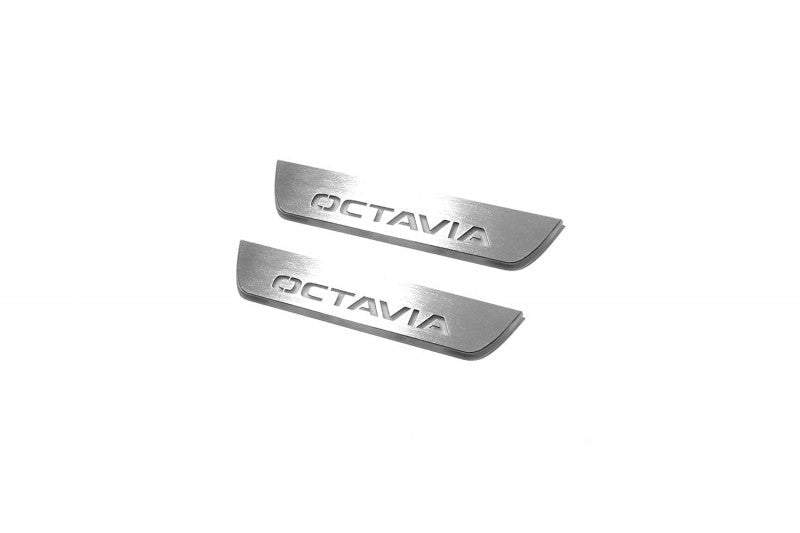 Skoda Octavia III (A7) 2013-2020 Auto Door Sills With Logo Octavia Skoda Led Door Sills opdesign