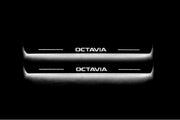 Skoda Octavia III (A7) 2013-2020 Auto Door Sills With Logo Octavia Skoda Led Door Sills opdesign
