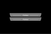 Skoda Fabia II 2007-2014 LED Door Sills PRO With Logo Fabia Skoda Led Door Sills opdesign