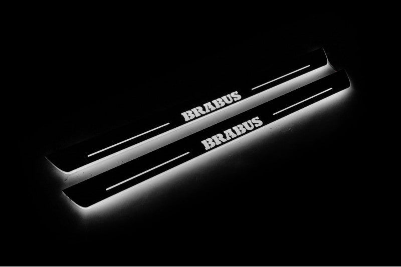 Smart Fortwo III 2014+ LED Door Sills PRO With Logo BRABUS Smart Led Door Sills opdesign