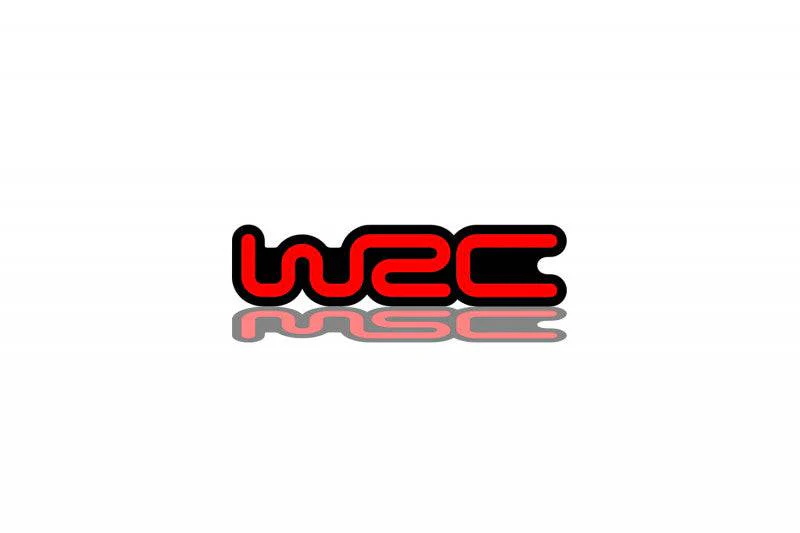 tailgate trunk rear emblem with WRC logo Subaru emblems decoinfabric BLACK BLACK