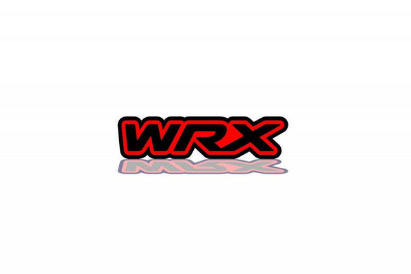 Subaru tailgate trunk rear emblem with WRX logo (type 4)