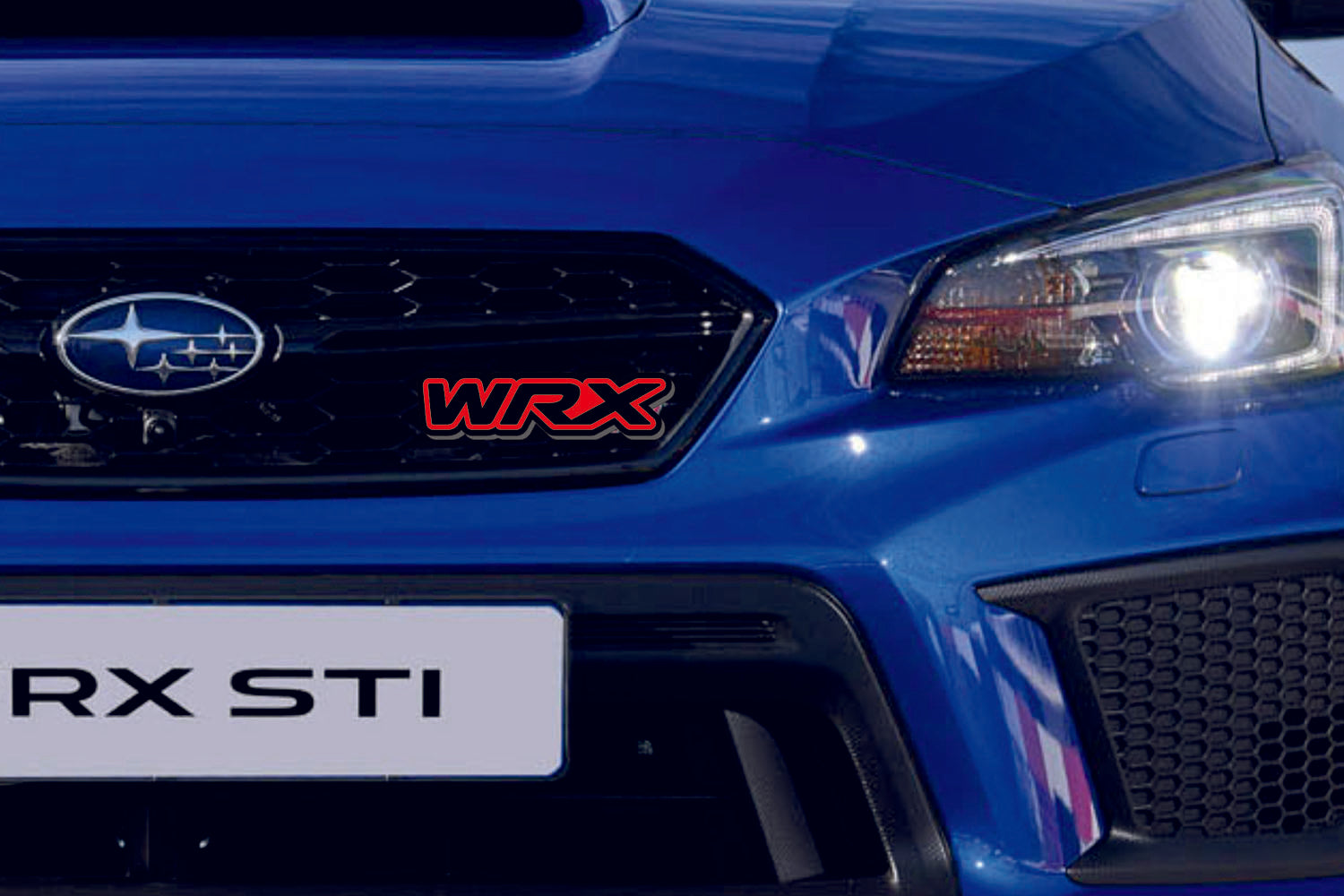 Subaru Radiator grille emblem with WRX logo (type 3) - decoinfabric