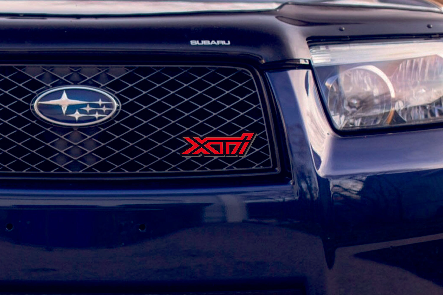 Subaru Radiator grille emblem with XTI logo
