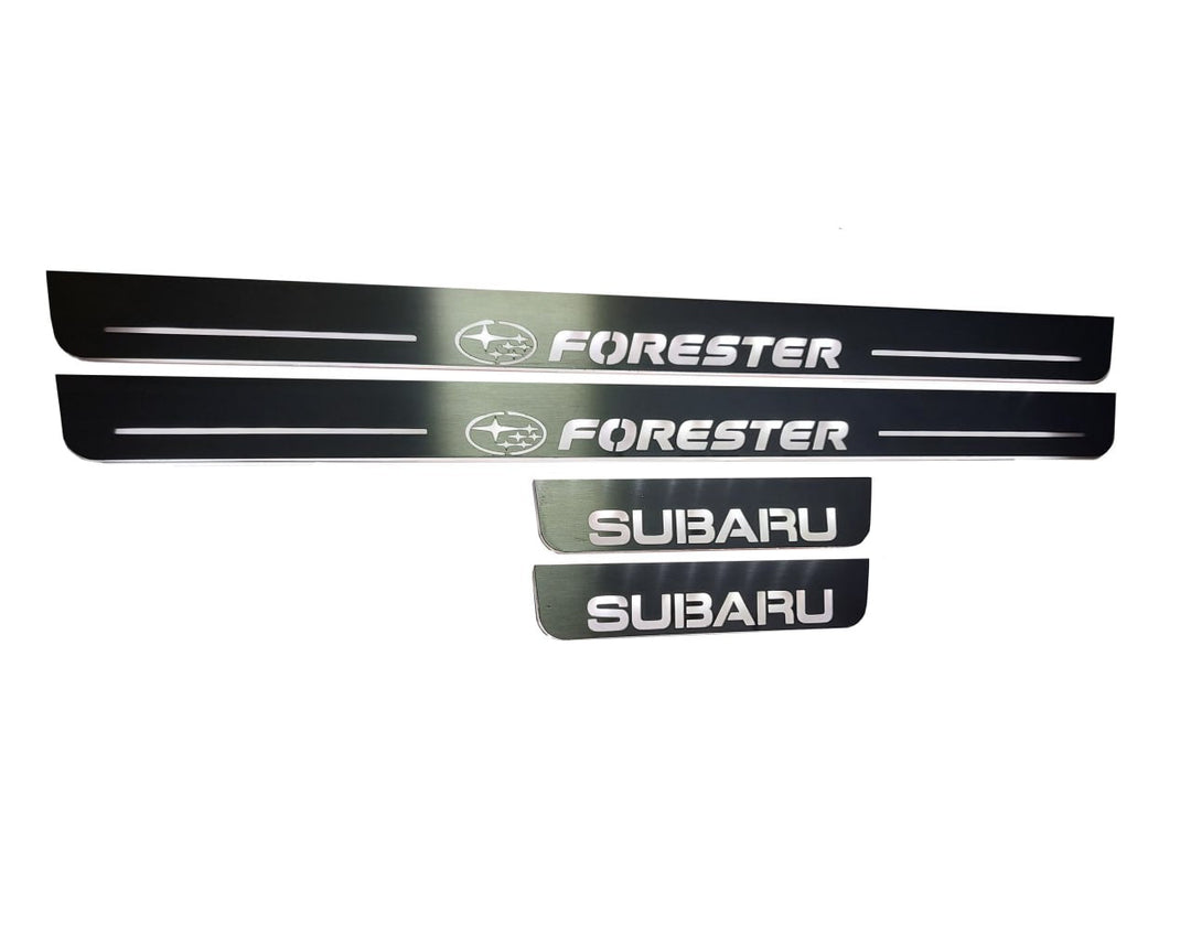 Subaru Forester IV 2012-2018 Led Door Sills With Forester Logo Subaru Led Door Sills opdesign