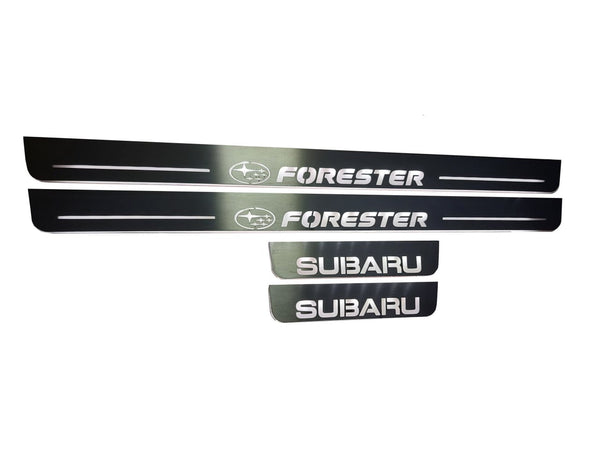 Subaru Forester  IV Led Door Sills With Forester Logo