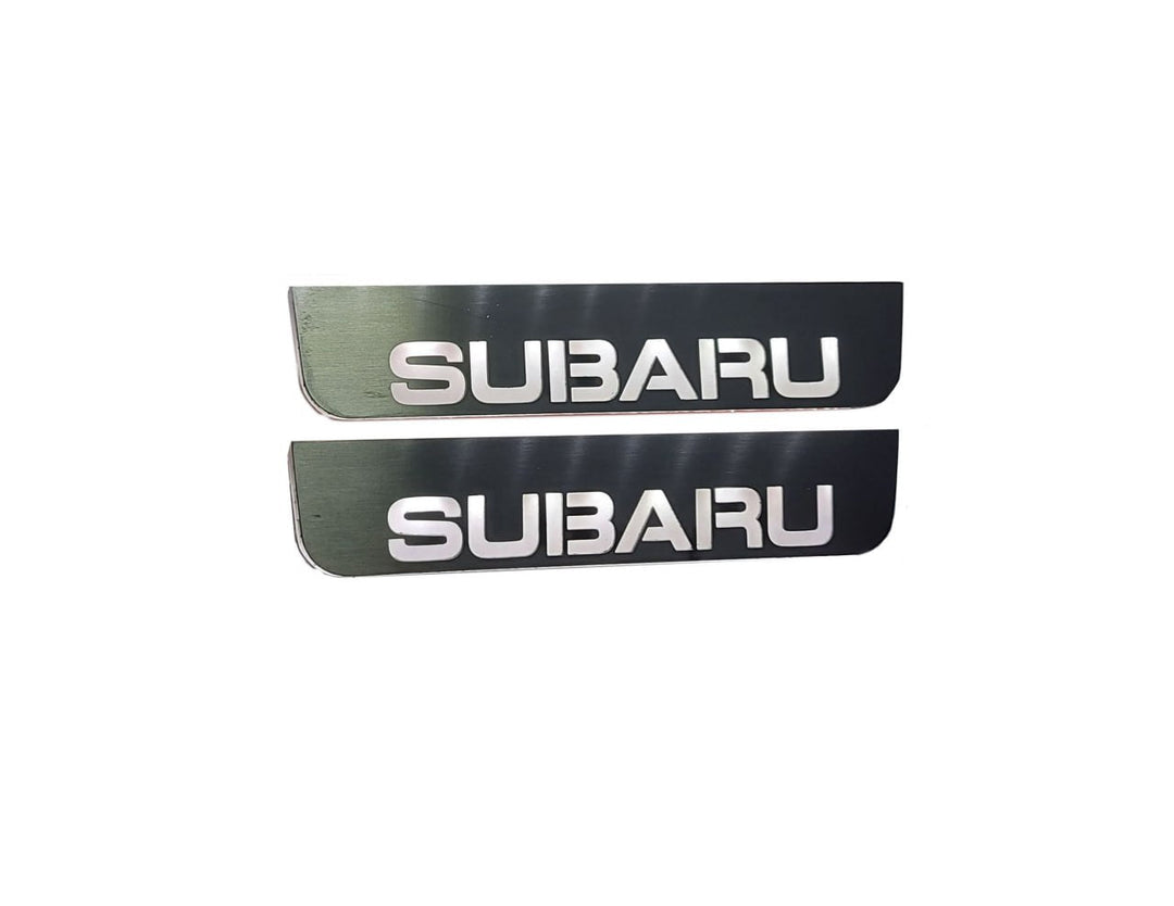 Subaru Forester IV 2012-2018 Led Door Sills With Forester Logo Subaru Led Door Sills opdesign