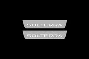 Subaru Solterra 2022+ LED Door Sills With Solterra Logo Subaru Led Door Sills opdesign