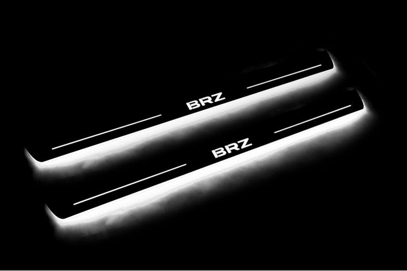 Subaru BRZ LED Door Sill With Logo BRZ - decoinfabric
