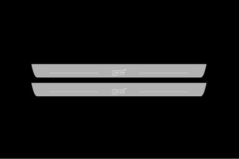 Subaru Impreza III 2007-2014 LED Door Sills With Logo STI Subaru Led Door Sills opdesign