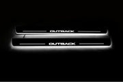Subaru Outback IV 2009-2014 LED Door Sills With Logo Outback Subaru Led Door Sills opdesign