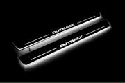 Subaru Outback IV 2009-2014 LED Door Sills With Logo Outback Subaru Led Door Sills opdesign