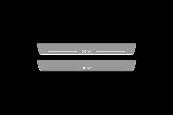 Subaru XV II Auto Door Sill Plates With Logo XV - decoinfabric