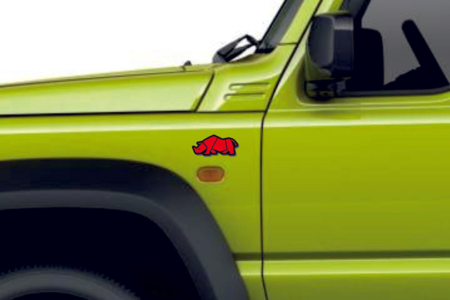 Susuki emblem badge for fenders with Jimny Rhino logo - decoinfabric