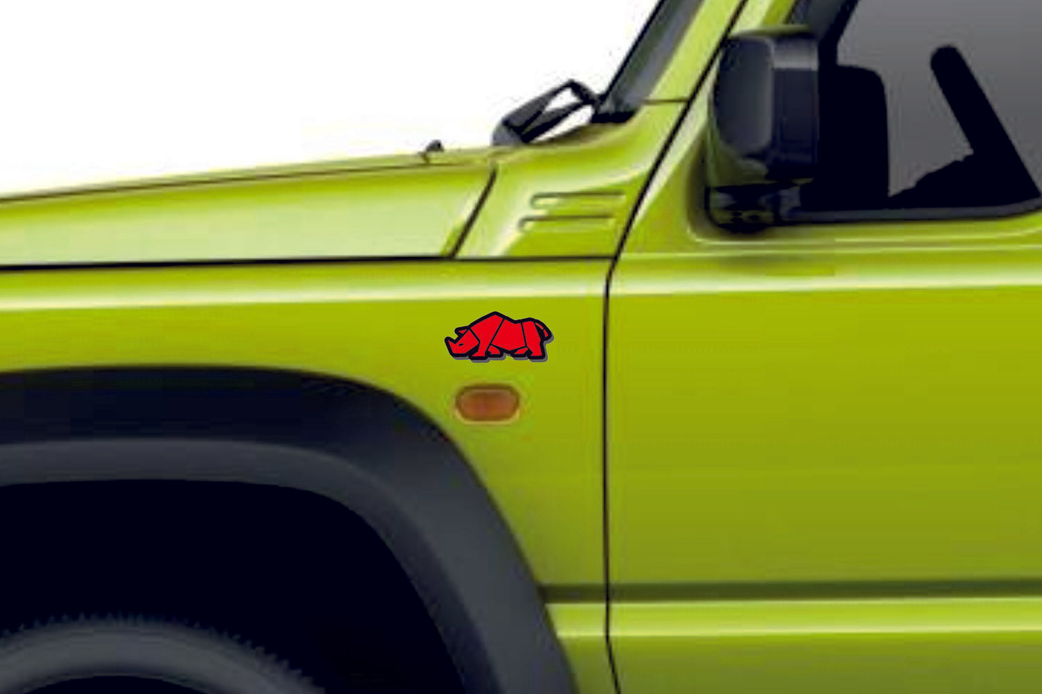 Susuki emblem badge for fenders with Jimny Rhino logo suzuki emblems decoinfabric