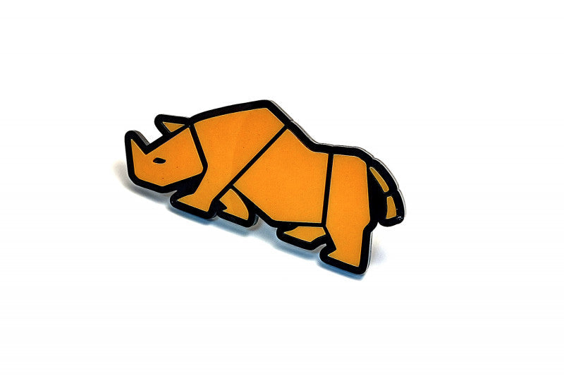 Suzuki Emblem & Badge Set - Grille and Tailgate Jimny Rhino logo Suzuki emblems decoinfabric ORANGE