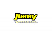 Suzuki tailgate trunk rear emblem with Jimny logo suzuki emblems decoinfabric BLACK YELLOW