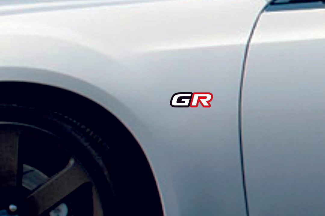Toyota emblem for fenders with GR logo (type 2) Toyota emblems decoinfabric