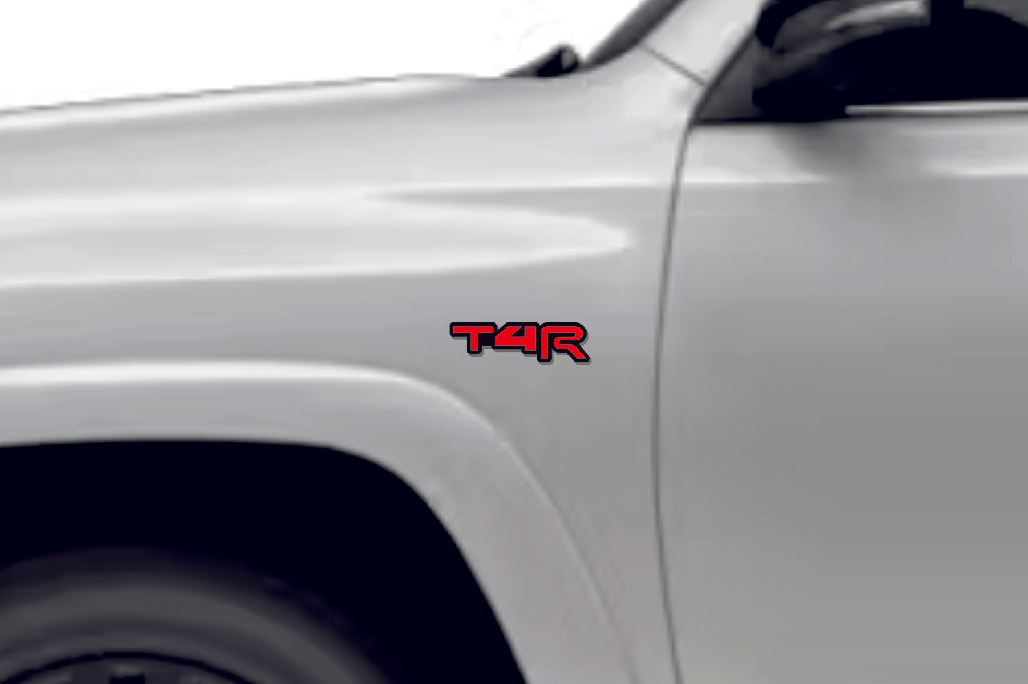 Toyota emblem for fenders with T4R logo Toyota emblems decoinfabric