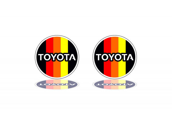 Toyota emblem for fenders with Toyota Tricolor logo