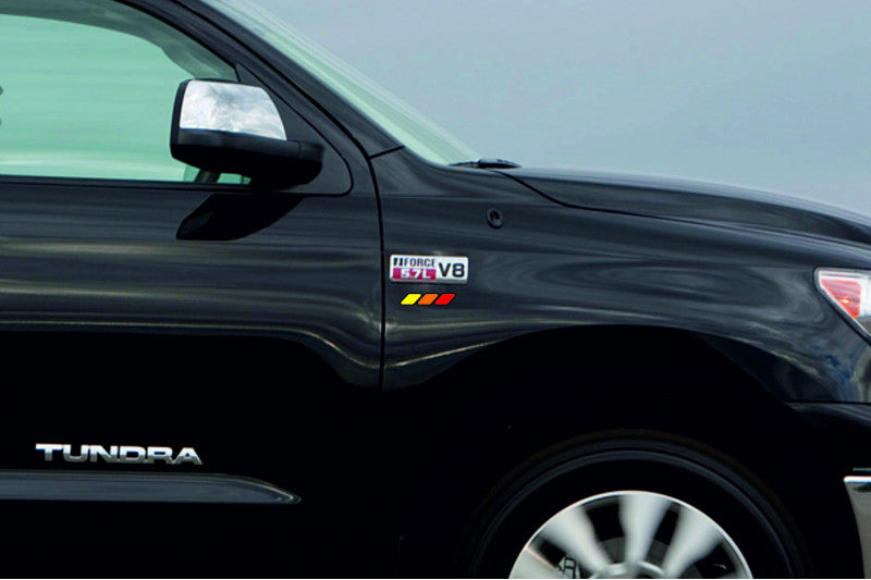 Toyota Emblem & Badges set with Tricolor logo Toyota emblems decoinfabric