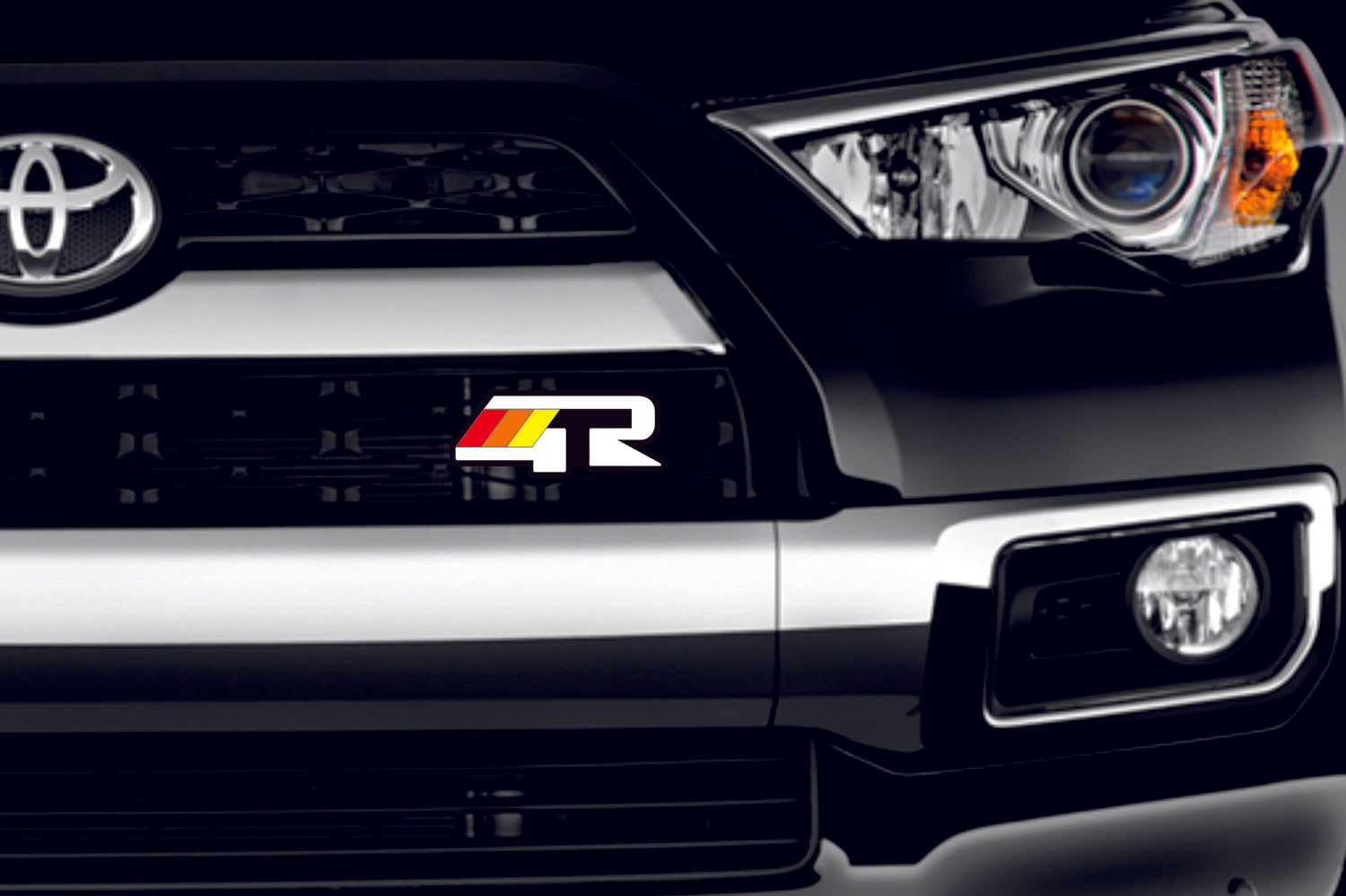 Toyota Emblem & Badge Set - Grille and Tailgate 4Runner logo Toyota emblems decoinfabric WHITE