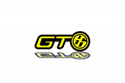 Toyota tailgate trunk rear emblem with GT86 logo Toyota emblems decoinfabric BLACK YELLOW