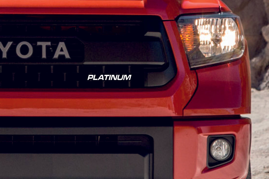 Toyota Emblem & Badges set with Platinum logo Toyota emblems decoinfabric