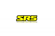 Toyota Radiator grille emblem with SR5 logo (Type 2) Toyota emblems decoinfabric BLACK YELLOW