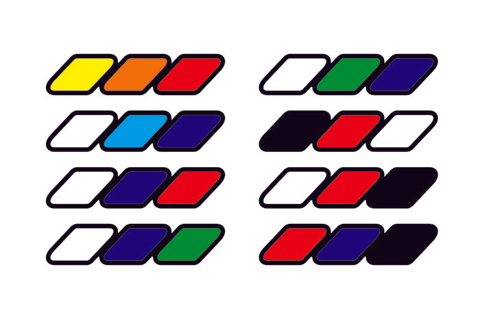 Toyota Emblem & Badges set with Tricolor logo Toyota emblems decoinfabric