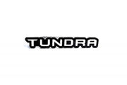 Toyota Radiator grille emblem with Tundra III logo Toyota emblems decoinfabric BLACK WHITE