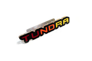 Toyota Radiator grille emblem with Tundra III logo (Tricolor) Toyota emblems decoinfabric
