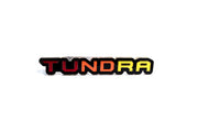 Toyota Radiator grille emblem with Tundra III logo (Tricolor) Toyota emblems decoinfabric