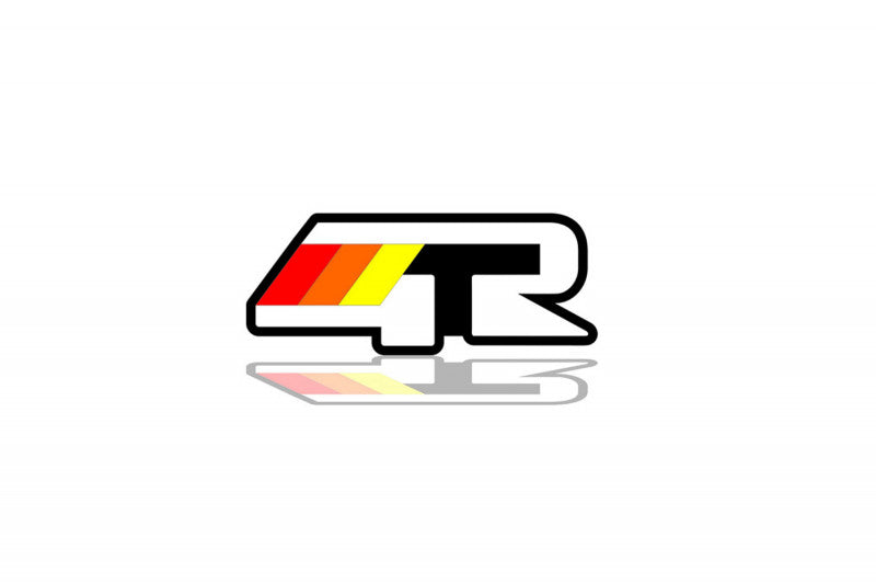 Toyota tailgate trunk rear emblem with 4Runner logo Toyota emblems decoinfabric BLACK WHITE
