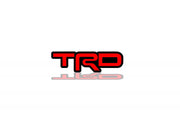 Toyota tailgate trunk rear emblem with TRD logo Toyota emblems decoinfabric BLACK RED