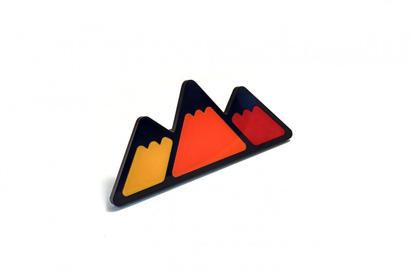 Toyota tailgate trunk rear emblem with Tricolor logo (type 2) Toyota emblems decoinfabric