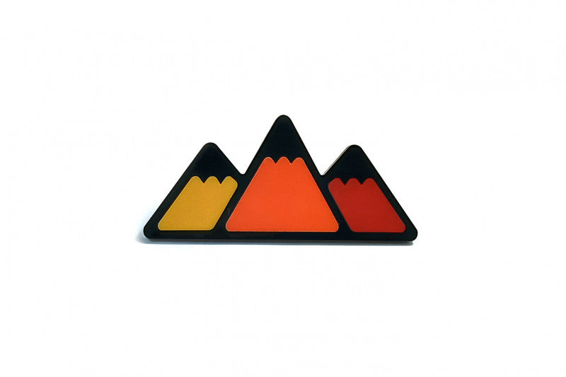 Toyota tailgate trunk rear emblem with Tricolor logo (type 2) Toyota emblems decoinfabric