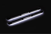 Toyota Corolla XI 2013-2019 Door Sill Protectors With Logo Corolla Toyota Led Door Sills opdesign