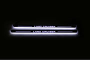Toyota LC 200 2007-2021 Auto Door Sill Plates With Logo Land Cruiser Toyota Led Door Sills opdesign
