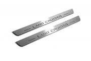 Toyota LC 200 2007-2021 Auto Door Sill Plates With Logo Land Cruiser (type 2) Toyota Led Door Sills opdesign
