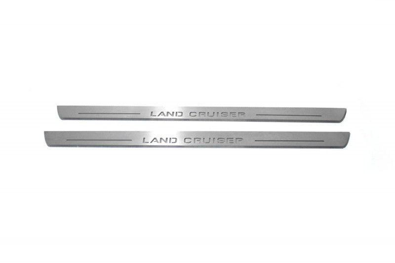 Toyota LC 200 2007-2021 Auto Door Sill Plates With Logo Land Cruiser Toyota Led Door Sills opdesign