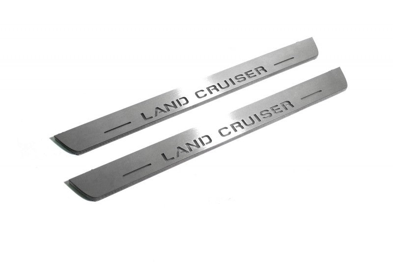 Toyota LC 200 2007-2021 Auto Door Sill Plates With Logo Land Cruiser Toyota Led Door Sills opdesign