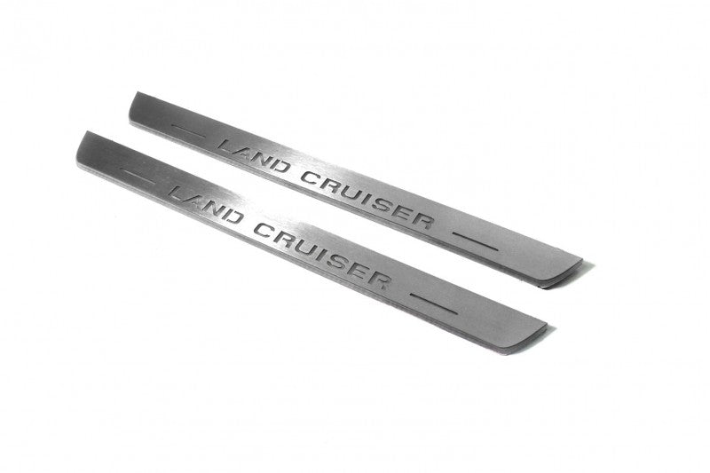 Toyota LC 200 2007-2021 Auto Door Sill Plates With Logo Land Cruiser Toyota Led Door Sills opdesign