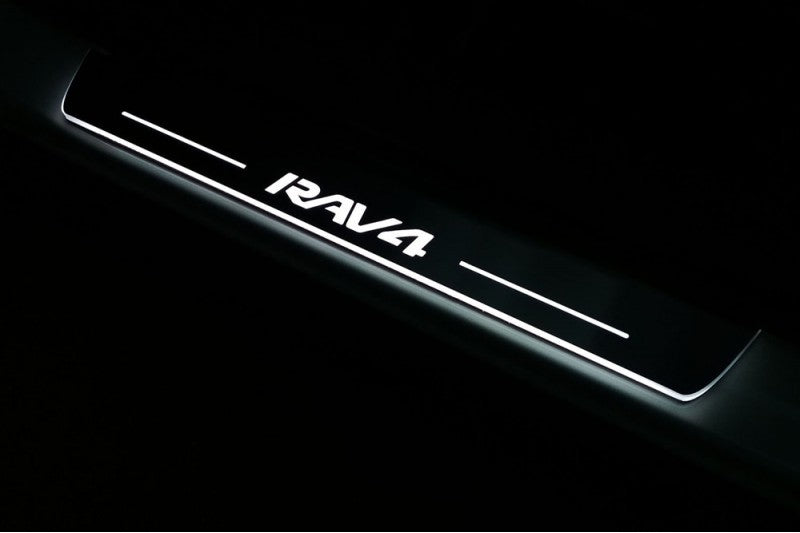 Toyota Rav4 V 2013-2018 Car Sill With Logo Rav4 Toyota Led Door Sills opdesign