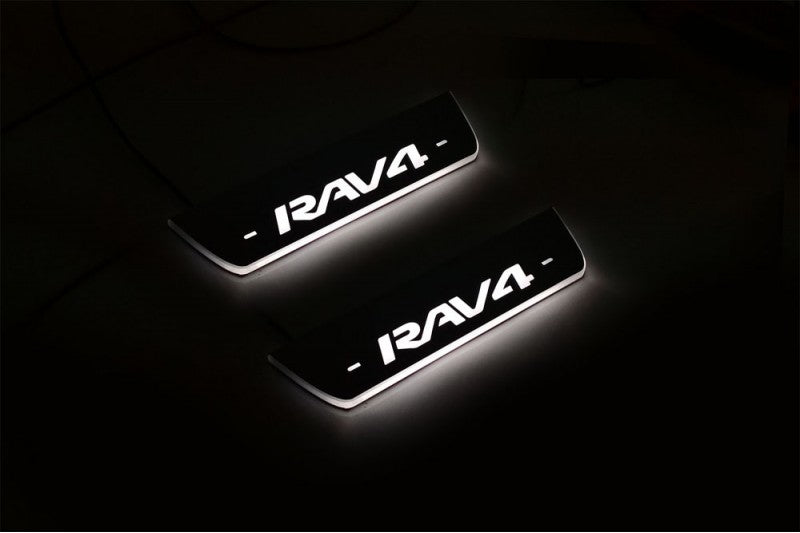 Toyota Rav4 V 2013-2018 Car Sill With Logo Rav4 Toyota Led Door Sills opdesign